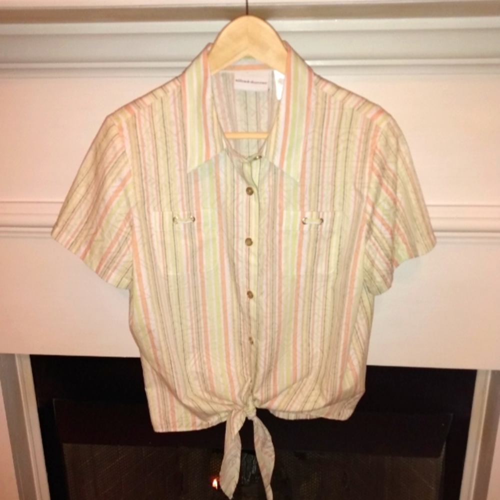 Vintage Alfred Dunner light weight southwestern print  blouse Size 10